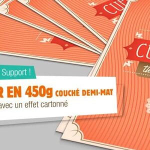 500ex Cartes 85x54mm - 450gr