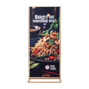 Totem Banner Stand Bois 85 x 200 cm