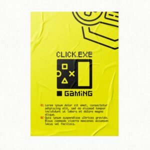 50ex Affiches A2 Fluo Jaune