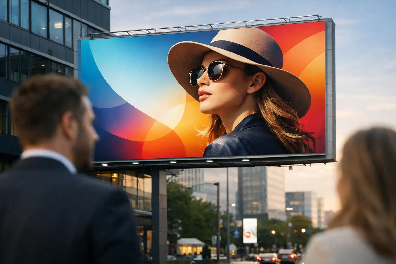 Poster publicitaire grand format efficace